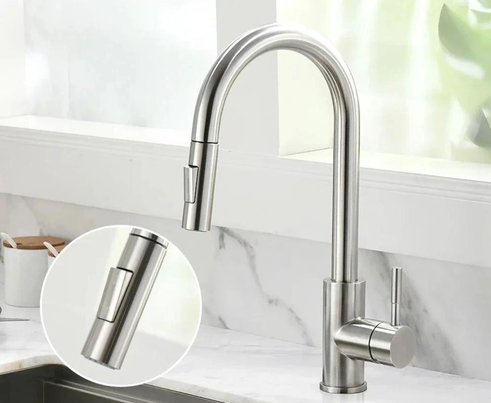 Pull-Out Single-Handle Kitchen Faucet (Deck-Mount)