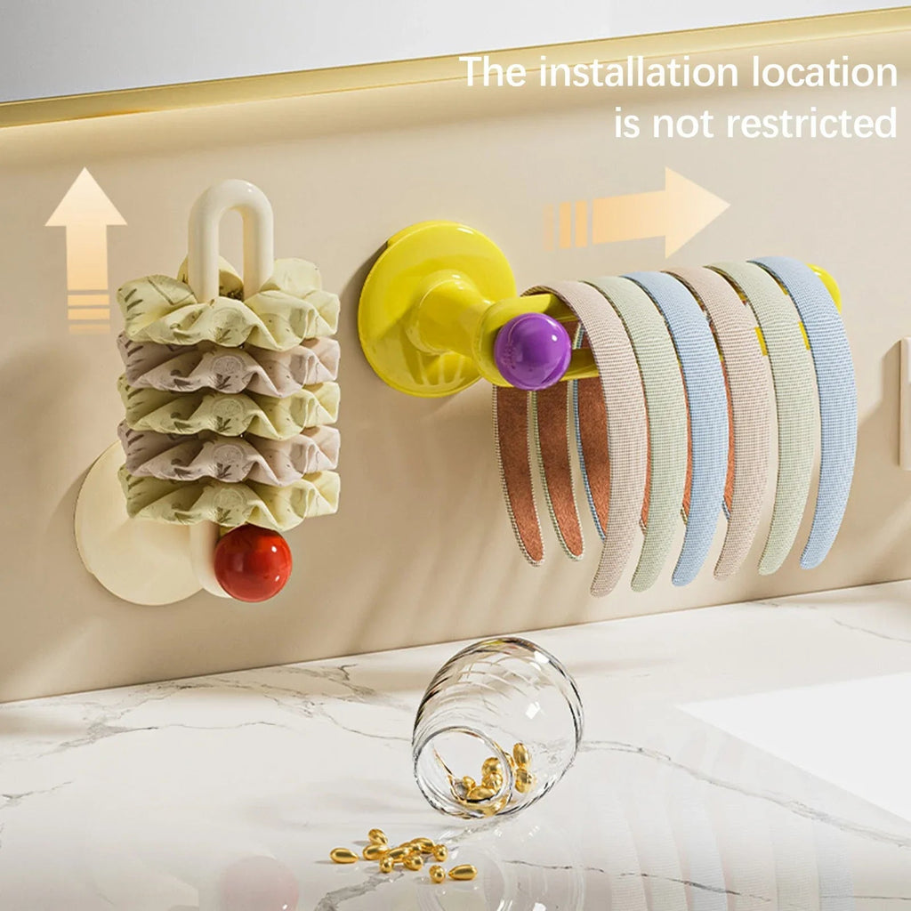 Punch-Free Water-Resistant PVC L-Shaped Wall Hook