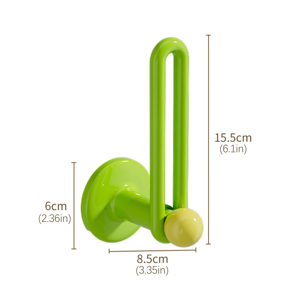 Punch-Free Water-Resistant PVC L-Shaped Wall Hook