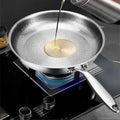 Pure Titanium Hammered Natural Non-Stick Frying Pan (Induction Compatible)