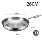 Pure Titanium Hammered Natural Non-Stick Frying Pan (Induction Compatible)