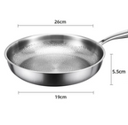 Pure Titanium Hammered Natural Non-Stick Frying Pan (Induction Compatible)