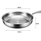 Pure Titanium Hammered Natural Non-Stick Frying Pan (Induction Compatible)