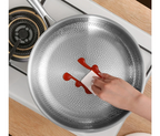 Pure Titanium Hammered Natural Non-Stick Frying Pan (Induction Compatible)