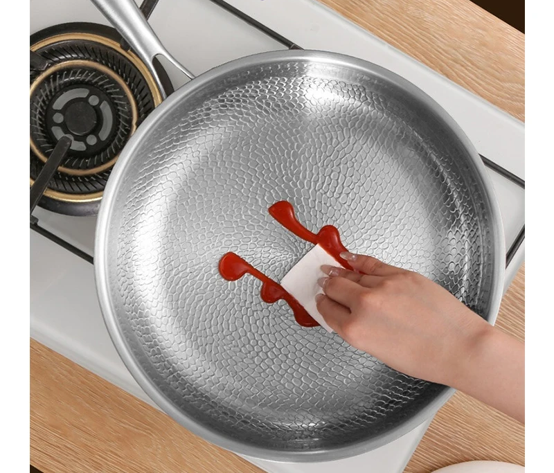 Pure Titanium Hammered Natural Non-Stick Frying Pan (Induction Compatible)