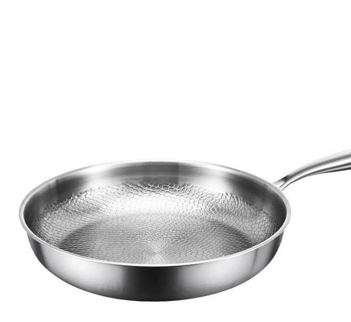 Pure Titanium Hammered Natural Non-Stick Frying Pan (Induction Compatible)