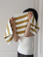 Quick-Drying Combed Cotton Striped Towel