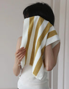 Quick-Drying Combed Cotton Striped Towel