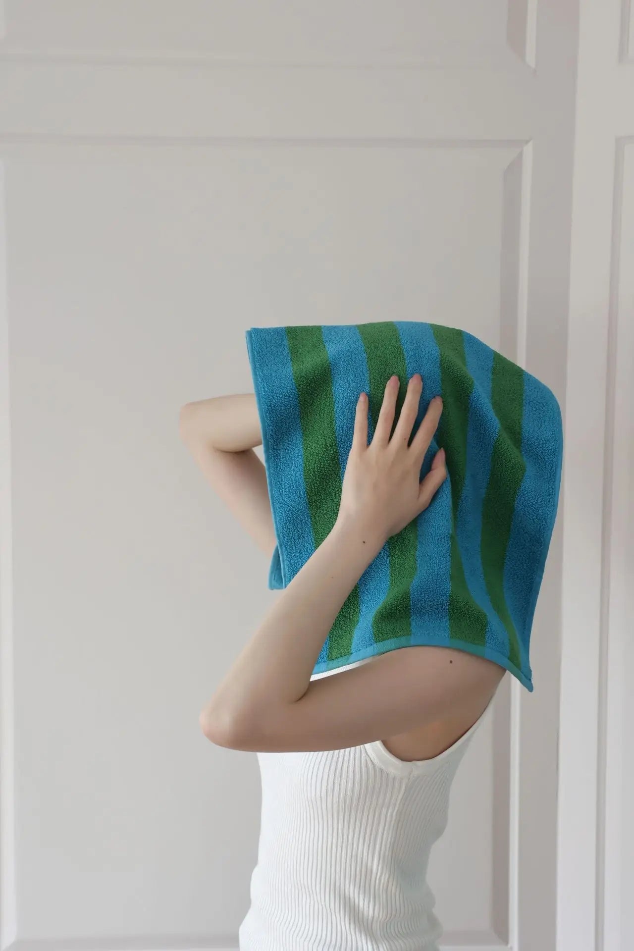 Quick-Drying Combed Cotton Striped Towel