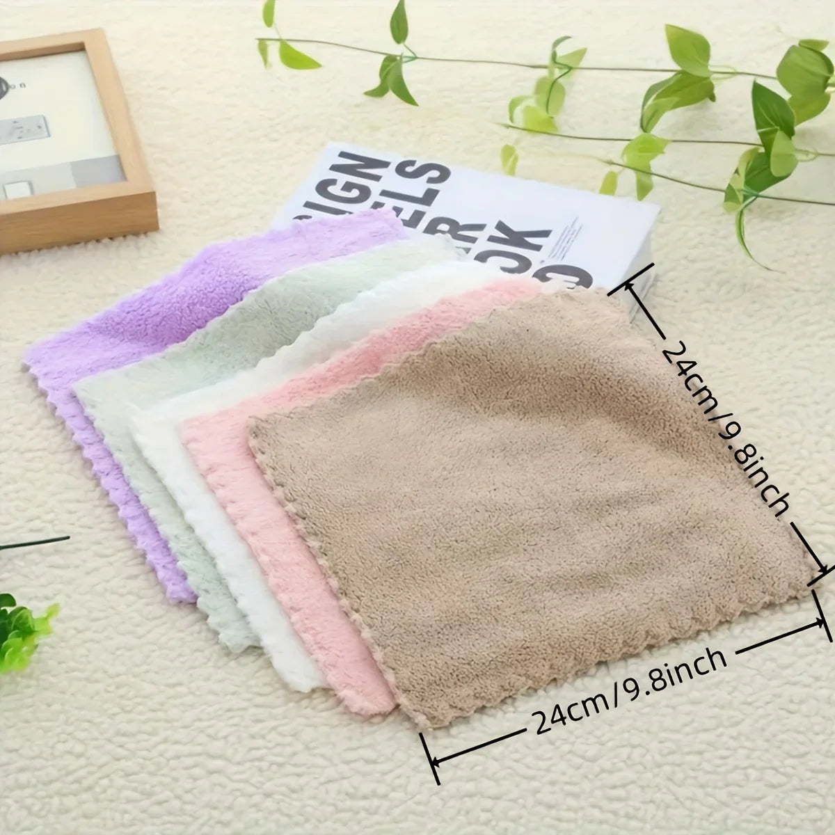 Quick-Drying Woven Polyester Washcloths (Set of 20)