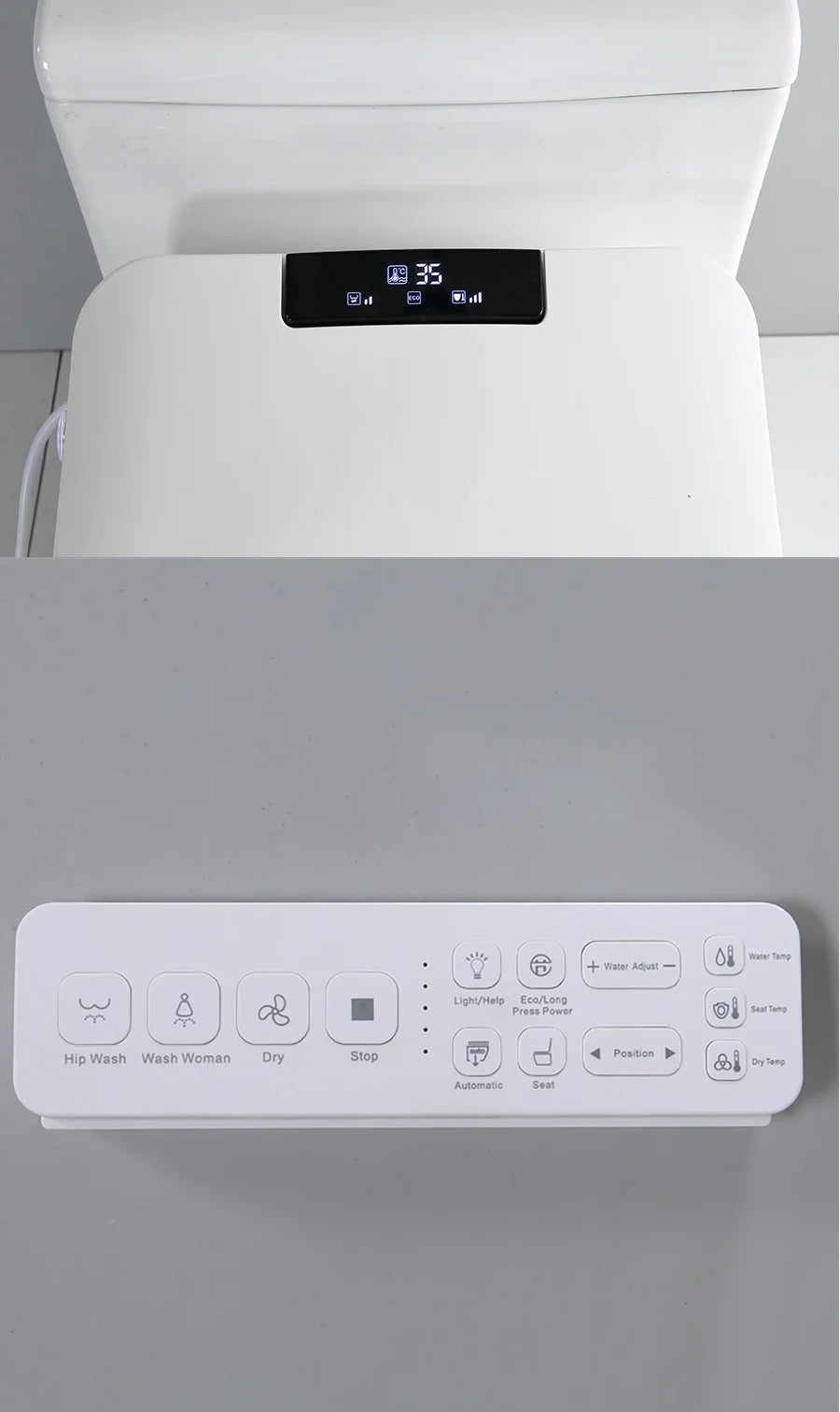 Radar Auto-Lid Heated Bidet Seat (Warm Wash & Air Dryer)
