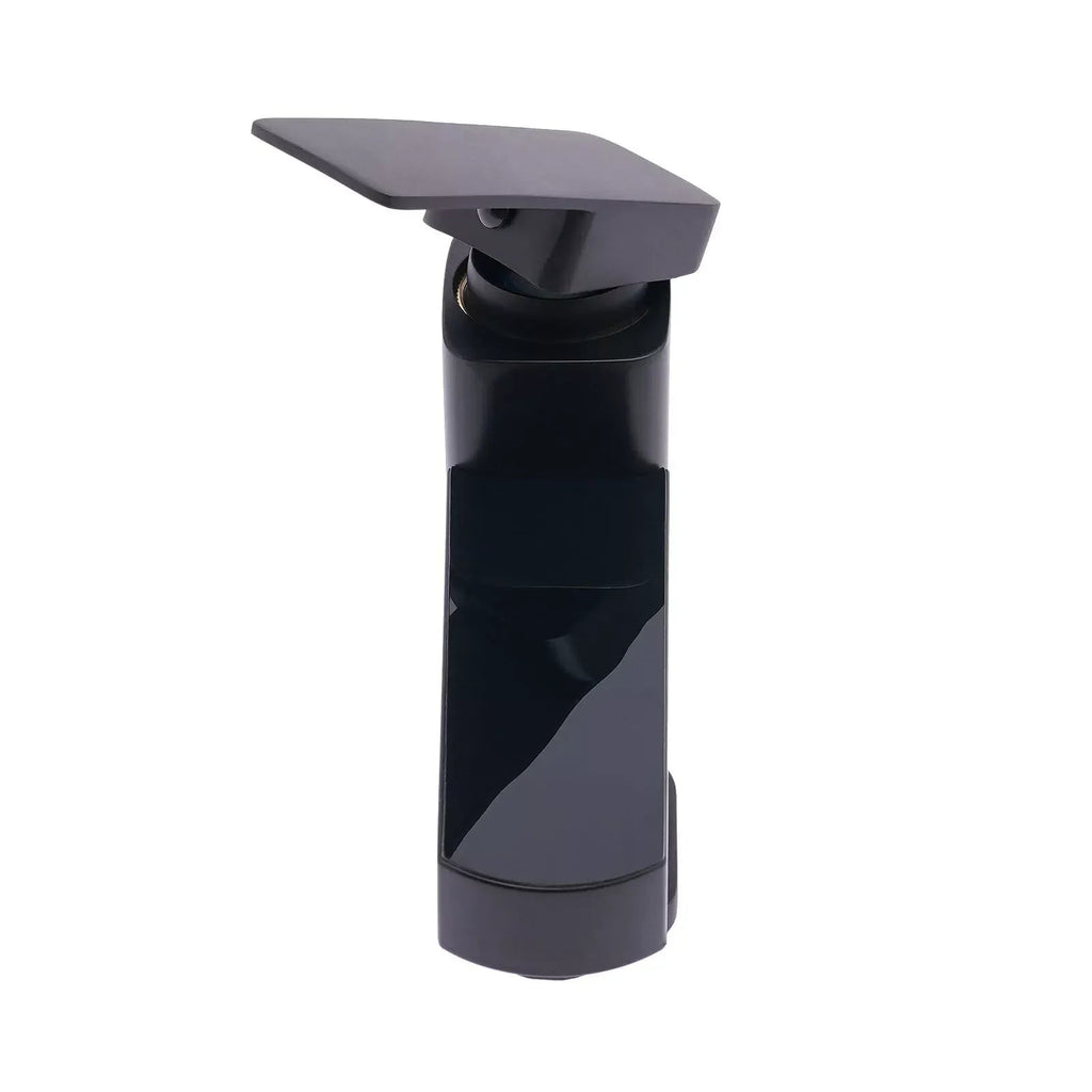 Real-Time LED Temp Display Matte Black Faucet