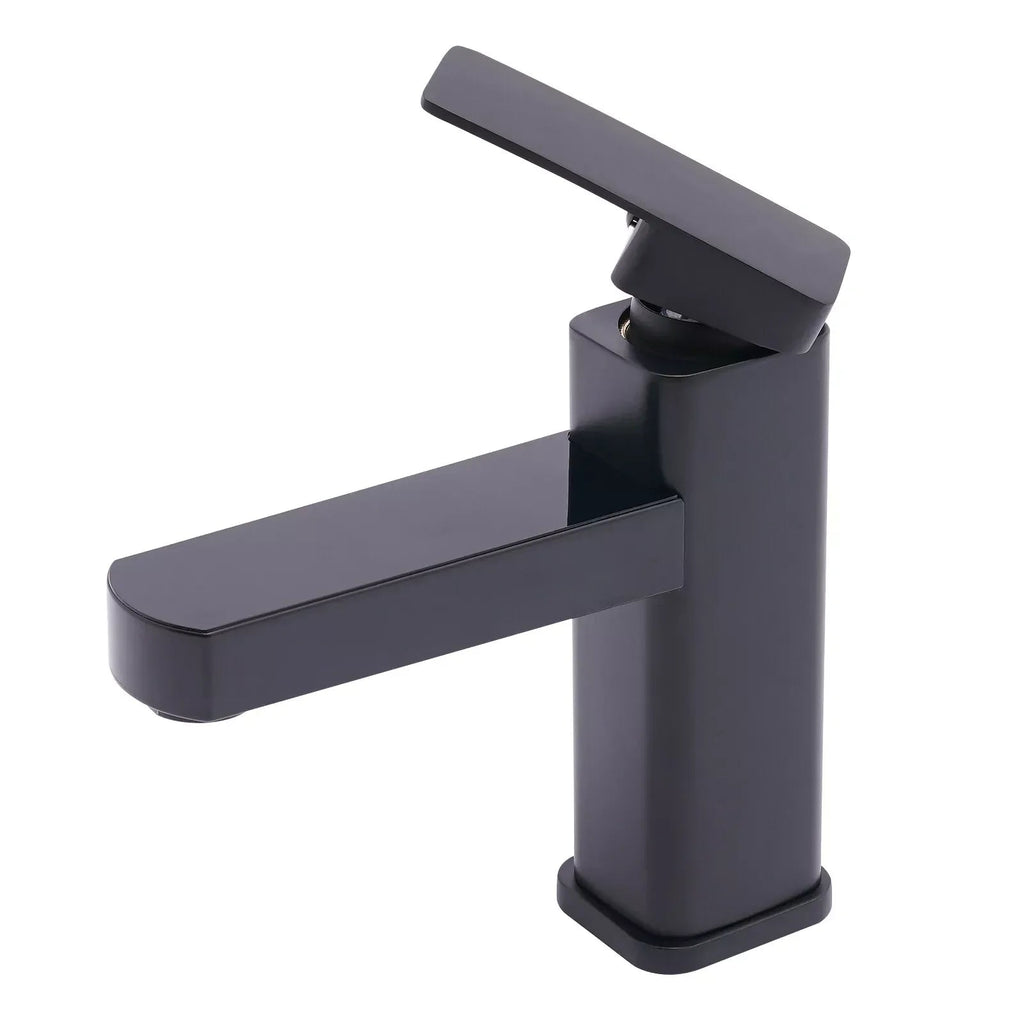 Real-Time LED Temp Display Matte Black Faucet