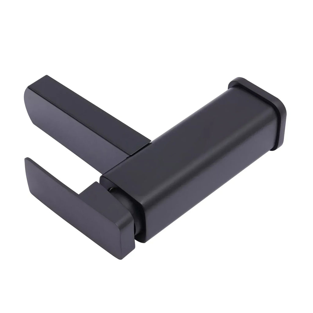 Real-Time LED Temp Display Matte Black Faucet