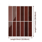 Realistic 3D Glossy Peel-And-Stick Wall Tile Sticker (Removable)