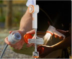 Rechargeable LED-Lit Rainfall Camping Shower
