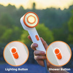 Rechargeable LED-Lit Rainfall Camping Shower