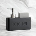Refillable Pump & Sponge Holder Soap Dispenser (2-in-1)