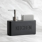 Refillable Pump & Sponge Holder Soap Dispenser (2-in-1)