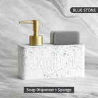 Refillable Pump & Sponge Holder Soap Dispenser (2-in-1)