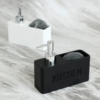 Refillable Pump & Sponge Holder Soap Dispenser (2-in-1)