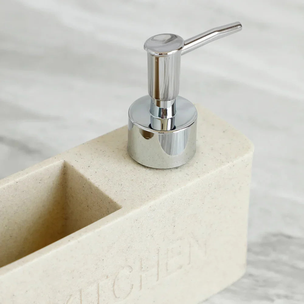 Refillable Pump & Sponge Holder Soap Dispenser (2-in-1)