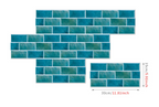 Retro Brick Water-Resistant PVC Wall Tiles (Set of 6)