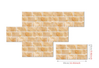 Retro Brick Water-Resistant PVC Wall Tiles (Set of 6)