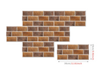 Retro Brick Water-Resistant PVC Wall Tiles (Set of 6)