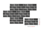 Retro Brick Water-Resistant PVC Wall Tiles (Set of 6)