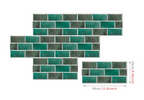 Retro Brick Water-Resistant PVC Wall Tiles (Set of 6)