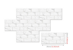 Retro Brick Water-Resistant PVC Wall Tiles (Set of 6)