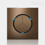 Retro Coffee Brown Wall Switch & Outlet (LED Indicator & Reset Button)