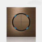 Retro Coffee Brown Wall Switch & Outlet (LED Indicator & Reset Button)