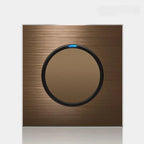 Retro Coffee Brown Wall Switch & Outlet (LED Indicator & Reset Button)