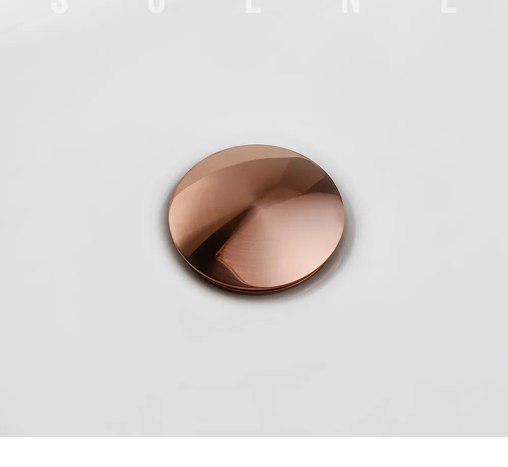 Rose Gold Solid Brass Pop-Up Sink Drain