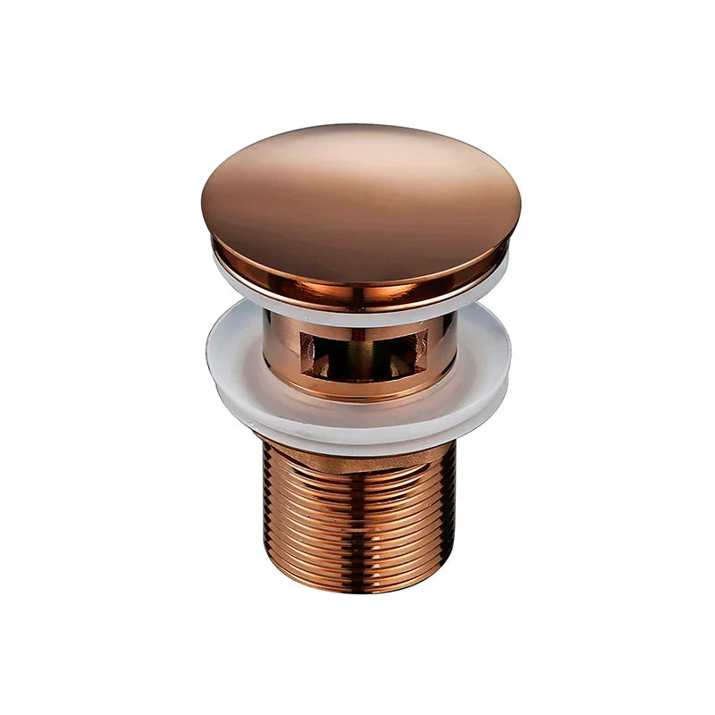 Rose Gold Solid Brass Pop-Up Sink Drain