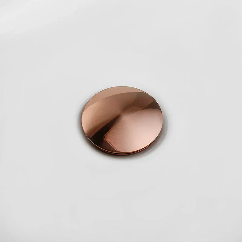 Rose Gold Solid Brass Pop-Up Sink Drain