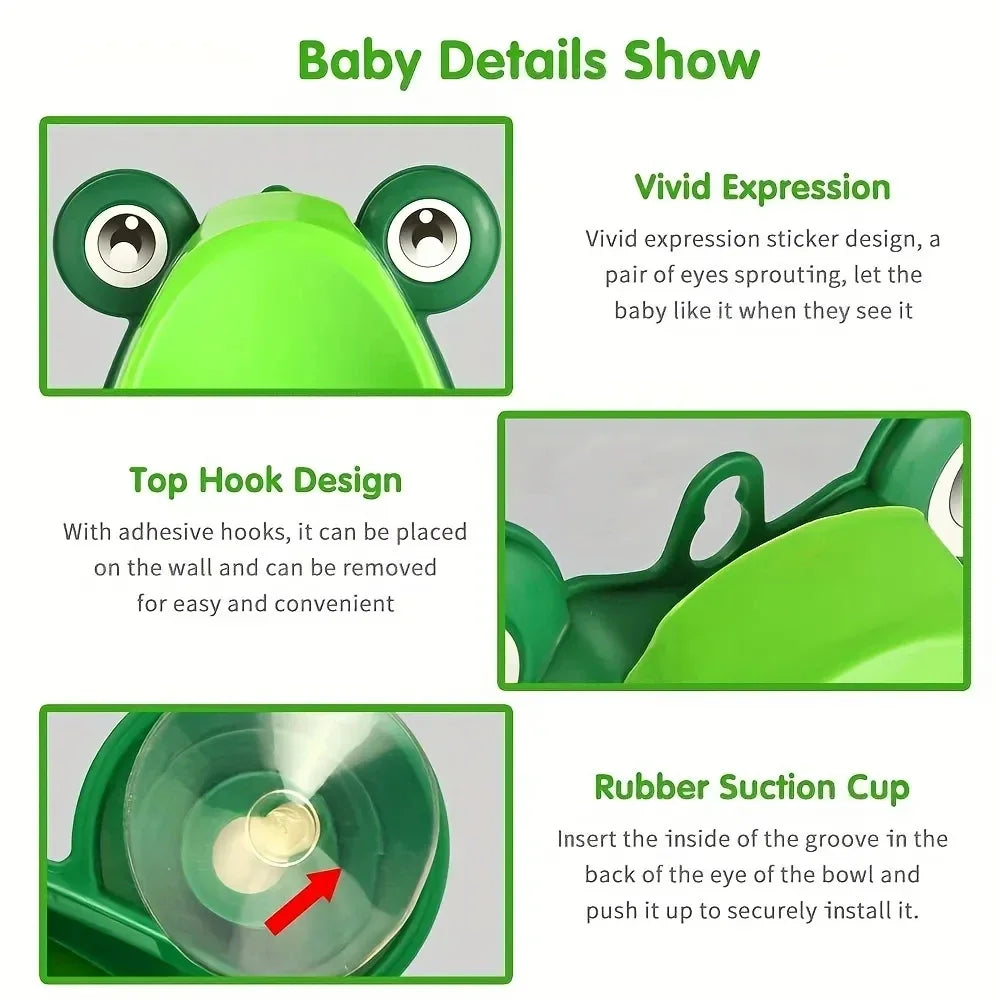 Rotating Target BPA-Free Toddler Urinal (Suction Cups & Hook)