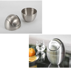 Rust-Resistant 304 Stainless Steel Mini Trash Can (Swing Lid)
