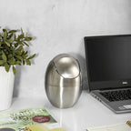 Rust-Resistant 304 Stainless Steel Mini Trash Can (Swing Lid)