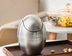Rust-Resistant 304 Stainless Steel Mini Trash Can (Swing Lid)