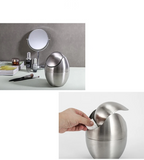 Rust-Resistant 304 Stainless Steel Mini Trash Can (Swing Lid)