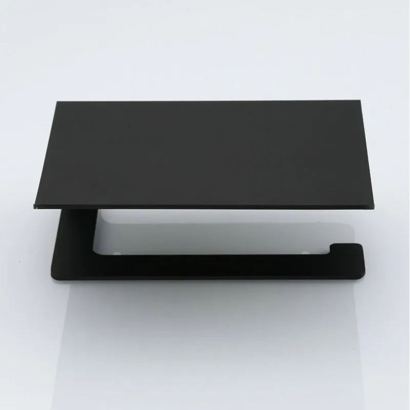 Rust-Resistant Aluminium Wall-Mount Toilet Paper Holder (Integrated Shelf)