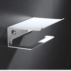 Rust-Resistant Aluminium Wall-Mount Toilet Paper Holder (Integrated Shelf)