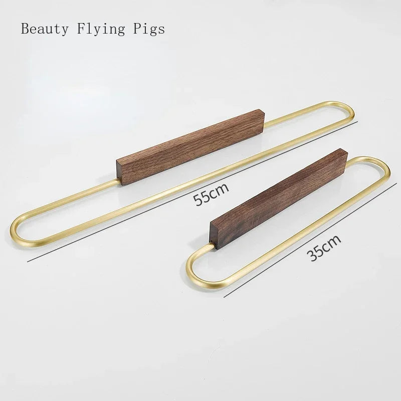 Rust-Resistant Aluminum & Solid Wood Towel Stand (Under 20 In)