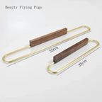 Rust-Resistant Aluminum & Solid Wood Towel Stand (Under 20 In)