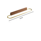 Rust-Resistant Aluminum & Solid Wood Towel Stand (Under 20 In)
