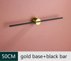 Rust-Resistant Aluminum Swing-Arm Towel Bar With Hook (Wall-Mount)