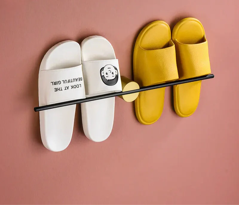 Rust-Resistant Aluminum Swing-Arm Towel Bar With Hook (Wall-Mount)